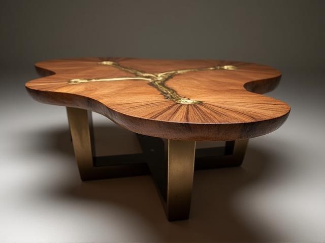 Unikt designet kaffebord med intrikate detaljer